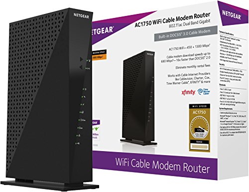 Netgear Ac1750 Wi Fi Docsis 3 0 Cable Modem Router C6300 For